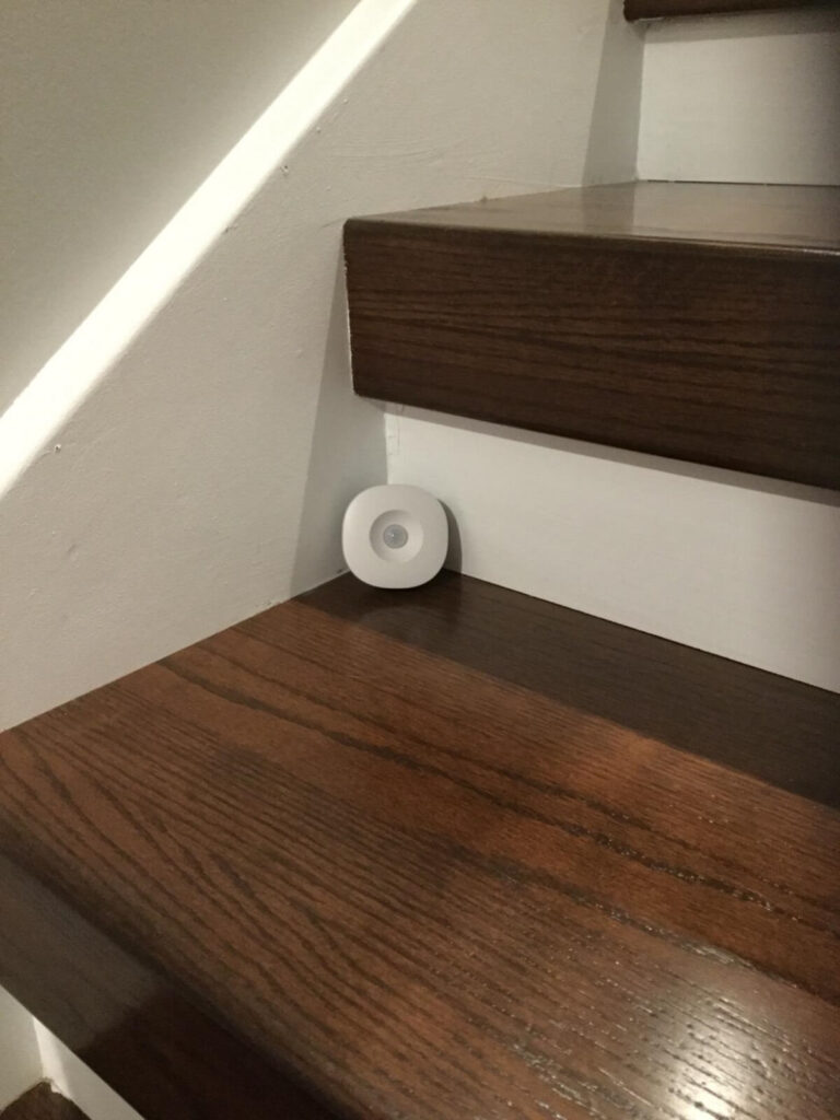 smartthings motion sensor on stairs